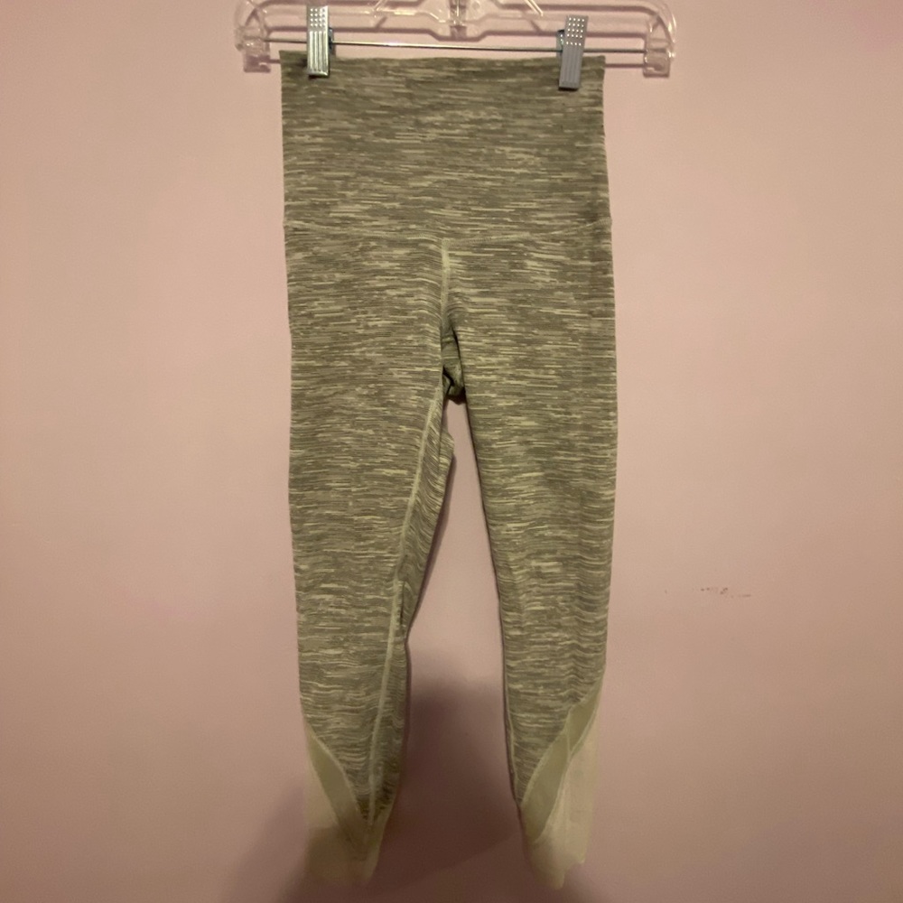 Gray Lululemon Mesh Leggings Size 2